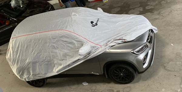 COVRE-X Waterproof Car Cover for Honda Amaze | Premium Sturdy Material | Heat and Dust Resistant | Heavy Buckle | Mirror and Antenna Pockets | Car Accessories Essentials (Silver) - FIT, SILVER, NEW, 100% Waterproof Metallic Silver Car Body Cover with Soft Cotton Interior Lining which also makes it Heat Resistant, keeping your car Dry and Cool.
