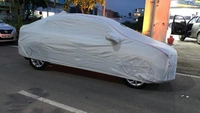 COVRE-X  Water Proof - dust Proof - car Body Cover for Compatible with Hyundai Aura car Cover - Water Proof UV Proof - car Body Cover (Grey with Mirror Pockets) - FIT, SILVER, NEW, 100% Waterproof Metallic Silver Car Body Cover with Soft Cotton Interior Lining which also makes it Heat Resistant, keeping your car Dry and Cool.