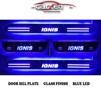 Motowave Car Door Foot Step Led Sill Plate With Mirror Finish for Maruti Suzuki Ignis (Set of 4PCS, Blue) Door Sill Plate - Free Size, Blue, New, Plastic