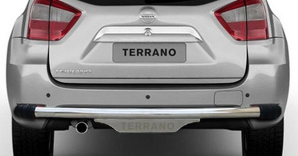 I.C.G Gloss Stainless Steel Rear Bumper Protector | SS Dx | for Nissan Terrano All Variants | Only for The Car Year of Manufacturing 2013 -Present | - FIT, SILVER CROM, NEW, IRON/STEEL