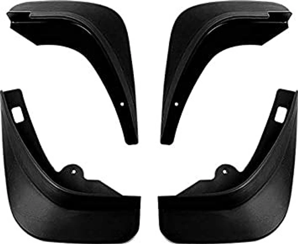 A&M PVC Mud Flap for Tata Nexon (Black) - fit, black, new, Durable Plastic