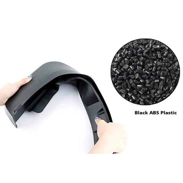A&M PVC Mud Flap for Tata Nexon (Black) - fit, black, new, Durable Plastic