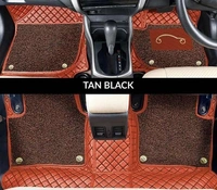 Mecranic 7D Floor mats TUV-300 Mahindra Tuv300 - FREE SIZE, BLACK/BROWN, NEW, RUBBER