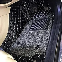 MECARNIC 7D FLOOR MATE SS Dx | For Mahindra Scorpio | S3, S5, S7, S9, S11 All Variants | Only For The Car Year Of Manufacturing 2017 - - FREE SIZE/FIT, BLACK/BROWN, NEW, RUBBER
