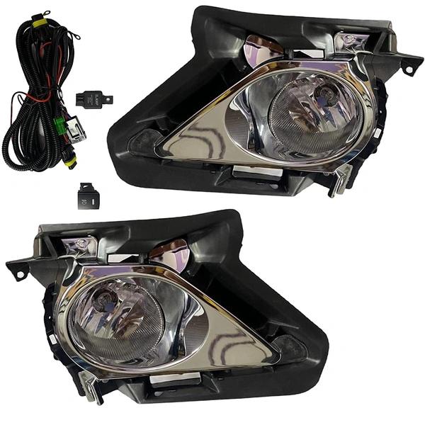 I Fog Lamp Crysta - FREE SIZE, BLACK, NEW, PLASTIC/METAL