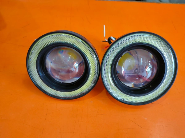 UNIVERSAL FOG LIGHT FOR CAR - FREE SIZE, BLACK/WHITE/BROWN, NEW, PLASTIC/GLASS