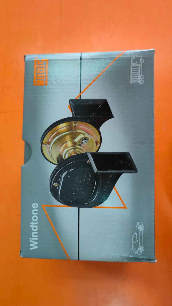 HORN FOR CARS  - FREE SIZE, BLACK/WHITE, NEW, PLASTIC