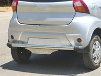 I.C.G Stainless Steel Rear Bumper Protector | SS Dx | for Datsun Redi Go All Variants | Only for The Car Year of Manufacturing 2016 -Present - FIT, STEEL/CROM, NEW, IRON/STEEL