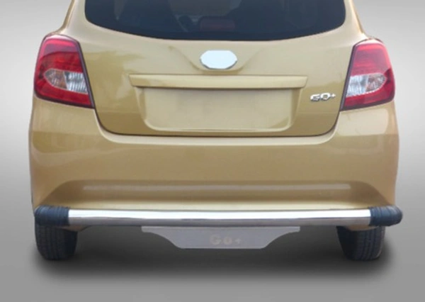I.C.G DATSUN GO Stainless Steel Rear Bumper Protector | SS Dx | For Datsun Go All Variants | Only For The Car Year Of Manufacturing 2016 -Present - FIT, STEEL/CROM, NEW, IRON/STEEL