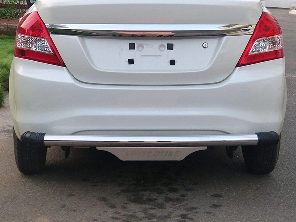 (LT)  Steel Rear Bumper Protector | SS Dx | for Maruti Suzuki Swift Dzire All Variants (LT) BRAND - FIT, STEEL CROM, NEW, IRON STEEL