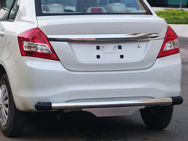 (LT)  Steel Rear Bumper Protector | SS Dx | for Maruti Suzuki Swift Dzire All Variants (LT) BRAND - FIT, STEEL CROM, NEW, IRON STEEL