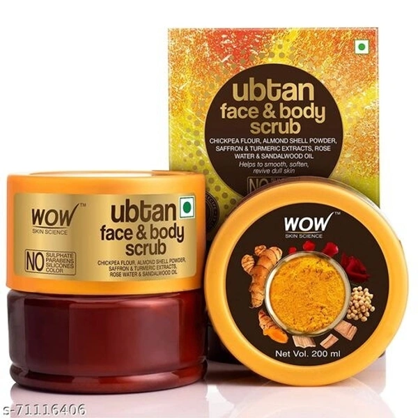 WOW Skin Science Ubtan Face & Body Scrub