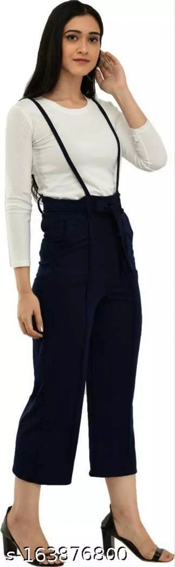 GTCb-163876800 Best Seller Stylish Fashionable Dungaree for Women | Colours - Peach & Navy Blue (PACK OF 2) - Navy Blue &Peach, L