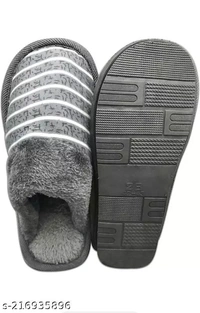 GWSc- 216935896 Totalique Casual Flip Flop Slipper For men and women* - Gray, IND-9