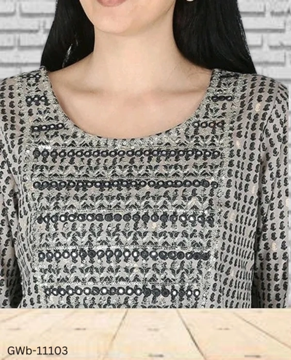 GWa-11103 Women Kurta Sharara dupatta Set - M