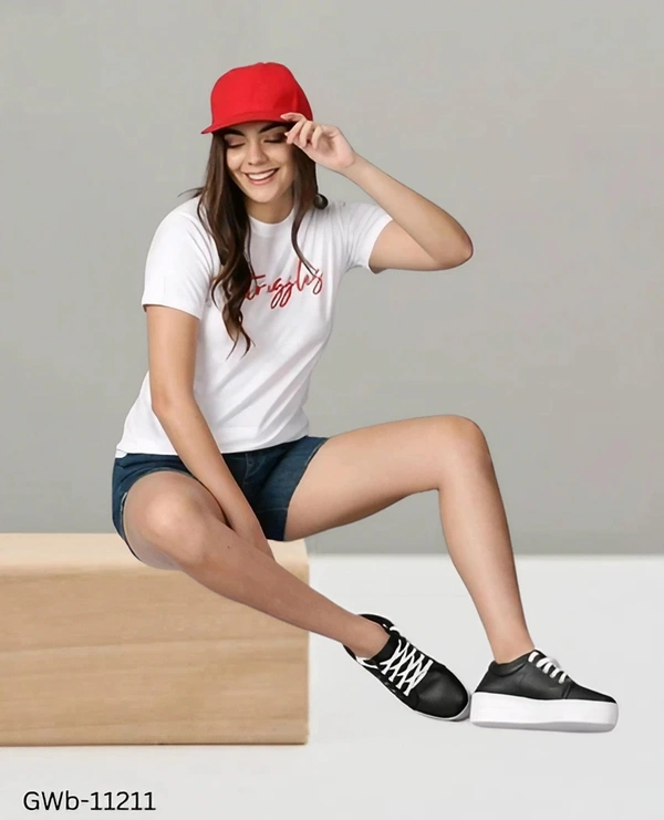 GWb-11211 Trendy Cotton T-Shirts For Women - XXL