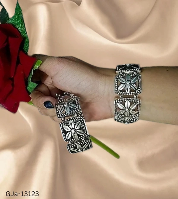 GJa-13123 Oxidised Bangle For Girls - 2.3