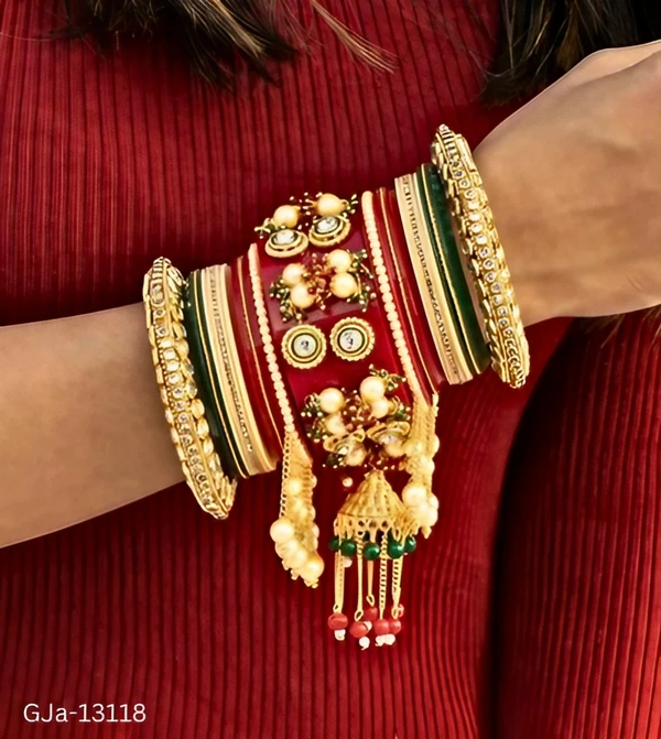 GJa-13118 Trendy Punjabi Chuda,bangles Set - 2.8