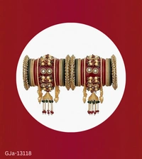 GJa-13118 Trendy Punjabi Chuda,bangles Set - 2.8