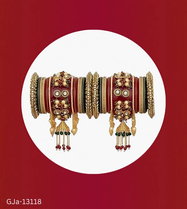 GJa-13118 Trendy Punjabi Chuda,bangles Set - 2.8