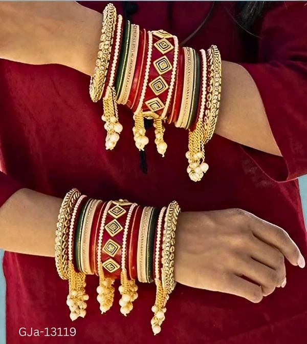 GJa-13119 Traditional Rajasthani Chuda For Dulhan - 2.8