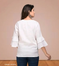 GWWc-20309 Rayon Embroidery Western Top - M