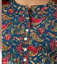 GWWc-20321 Printed Cotton Top For Women's - XL