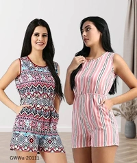 GWWa-20111 New Stylish Women Short Jumpsuits - XL