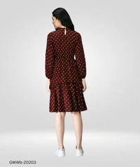 GWWb-20203 Fit And Flare One Piece Dress For Women - 3XL