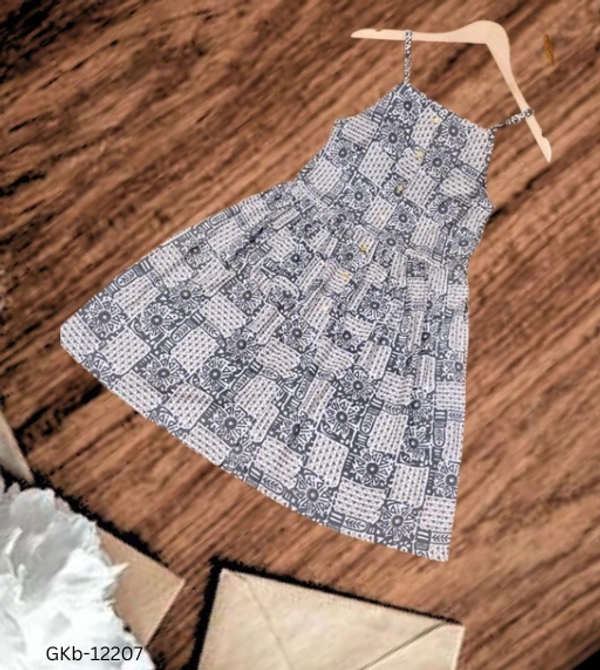 GKb-12207 Trendy Kids Frocks For Girls - 12-13 Years