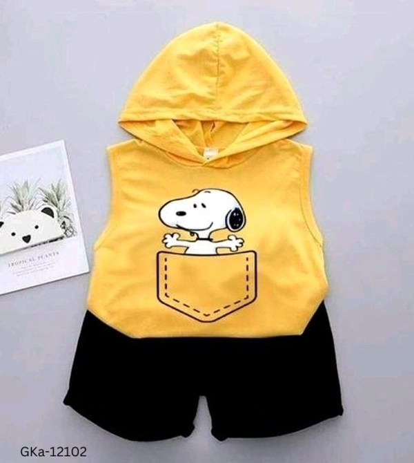 GKa-12102 Boys Clothing Sets ( Yellow ) - 12-18 Months