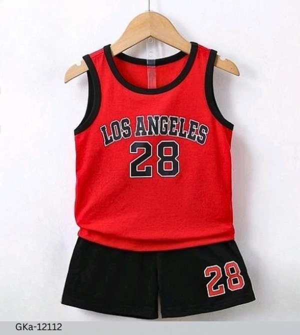 GKa-12112 Kid's Sleeveless Clothing Sets - 3-4 Years