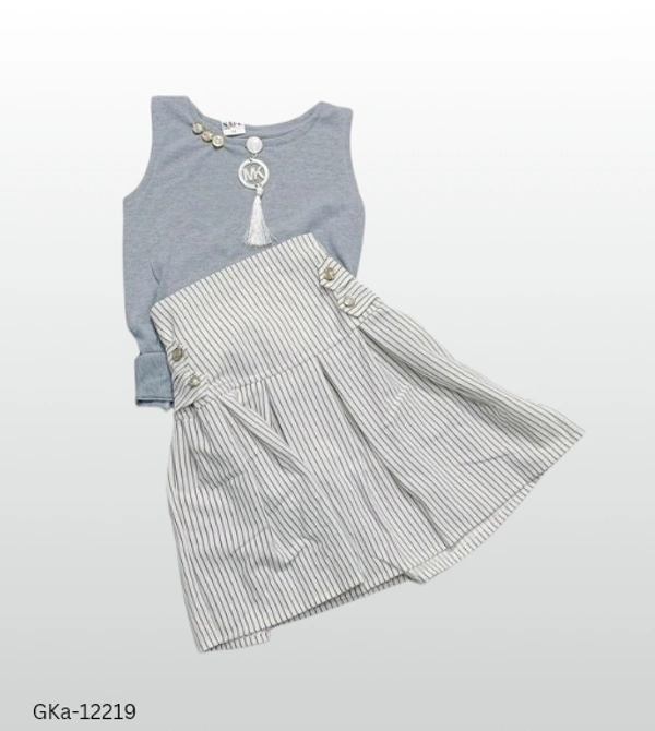 GKb-12219 Trendy Skirt Top Clothing Set - 3-4 Years