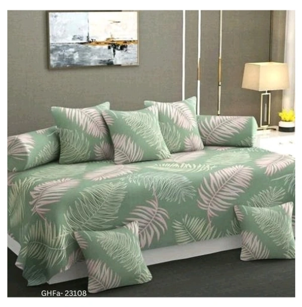 GHFa-23108 Stylish Cotton Bedsheet Set of 8 Pieces - Free Size