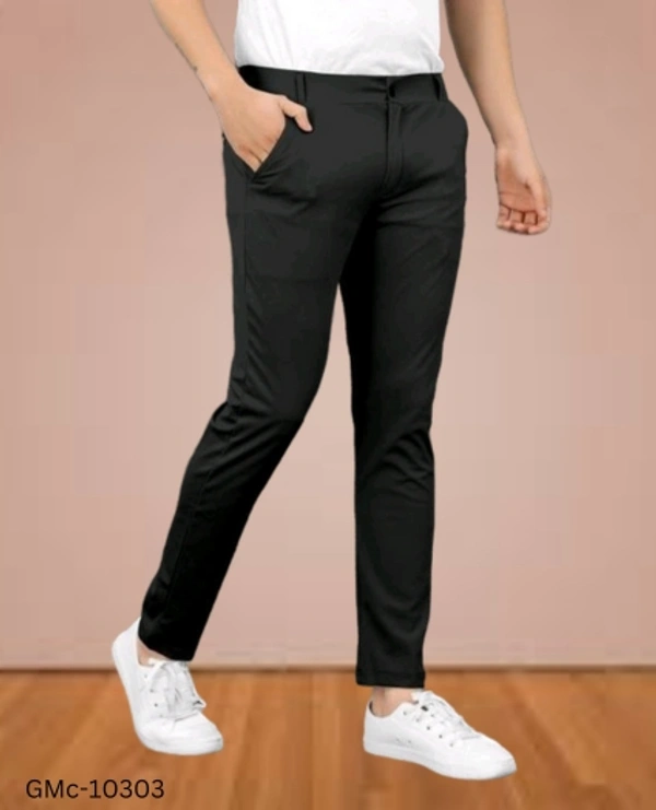 GMc-10303 Men's Lycra Regular Fit Trouser - 38