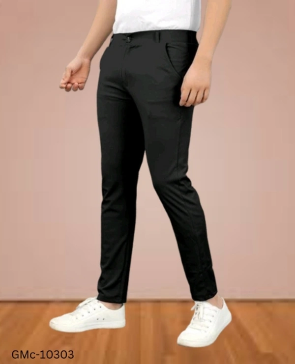 GMc-10303 Men's Lycra Regular Fit Trouser - 38