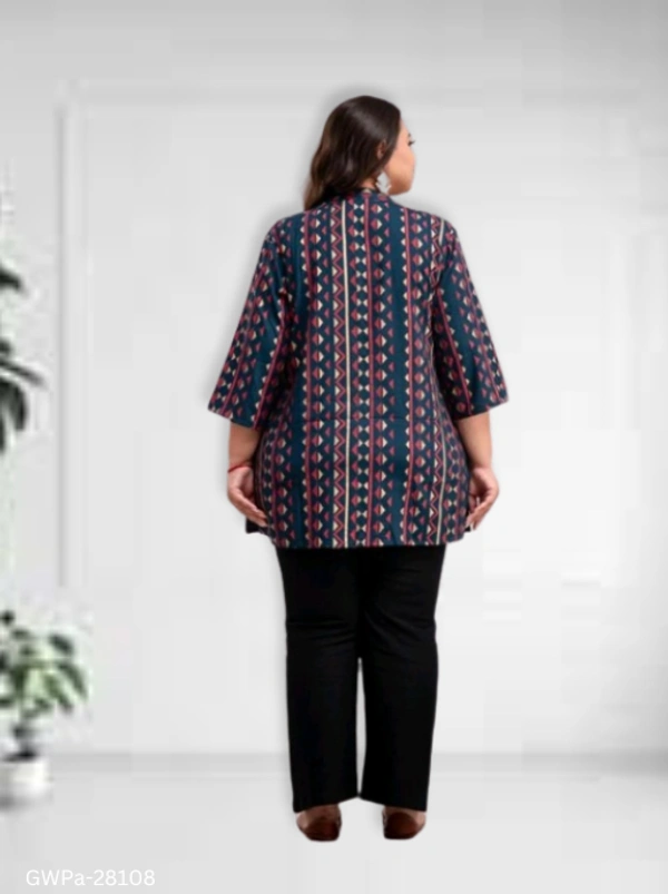 GWPa-28108 Women Rayan Top Plus Size - XXXL