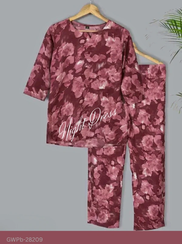 GWPb-28209 Women's Rayon Night Suit - XXL
