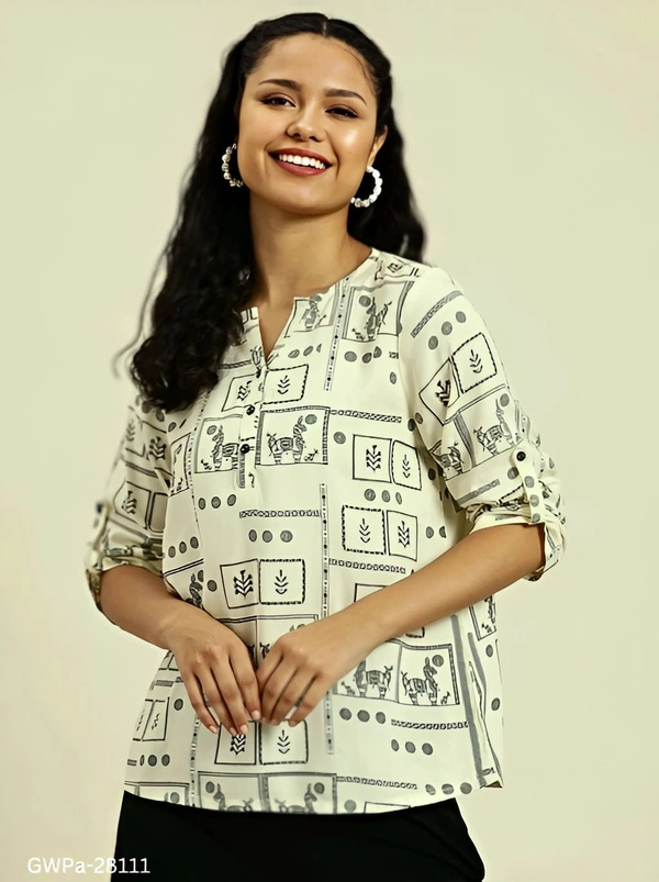 GWPa-28111 Classic Modern Women Tunics & Top - 3XL