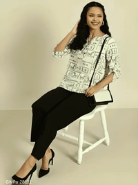 GWPa-28111 Classic Modern Women Tunics & Top - 3XL