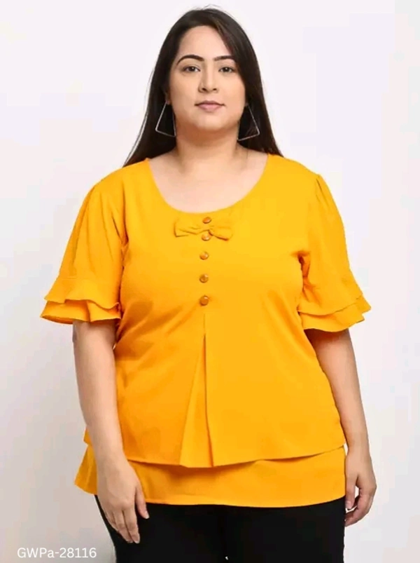 GWPa-28116 Women's Round Neck Tops & Tunics - 3XL