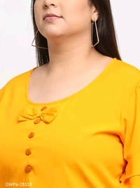 GWPa-28116 Women's Round Neck Tops & Tunics - 3XL