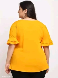 GWPa-28116 Women's Round Neck Tops & Tunics - 3XL