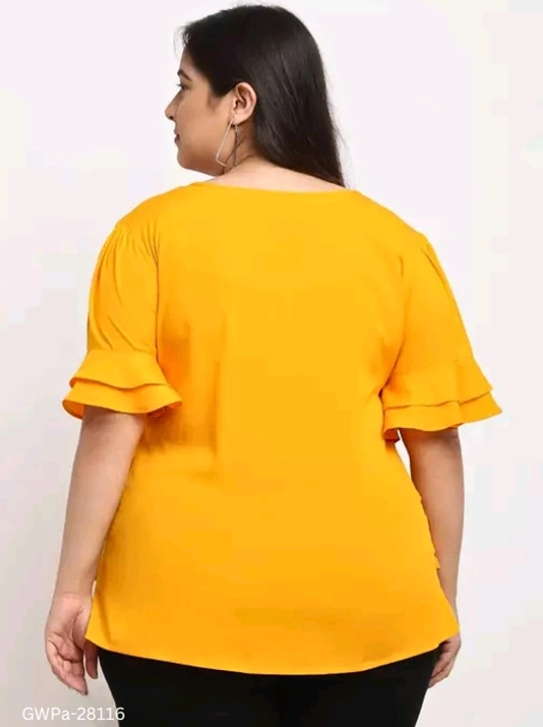 GWPa-28116 Women's Round Neck Tops & Tunics - 3XL