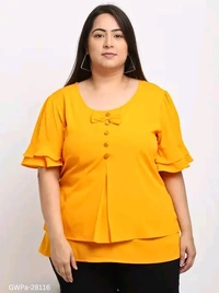GWPa-28116 Women's Round Neck Tops & Tunics - 6XL