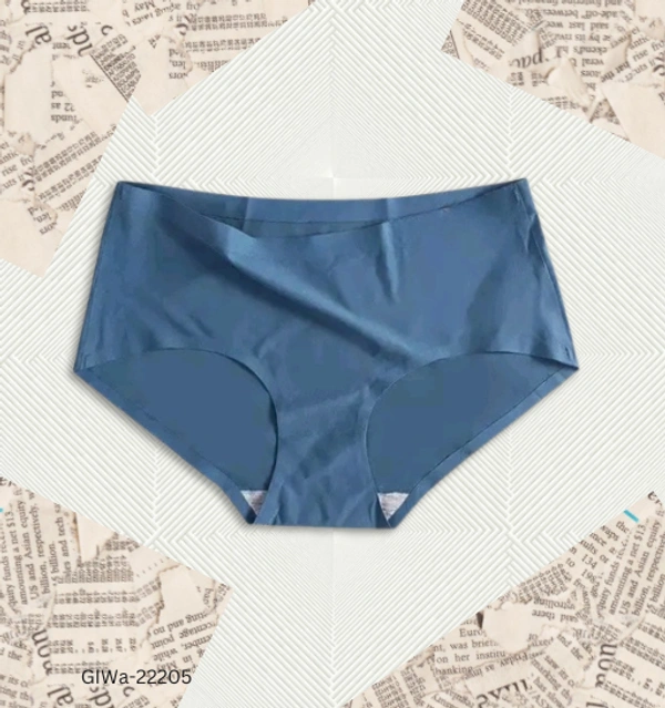 GIWb-22205 Ice Silk Mid-Waist Laser Cut Seamless Panties - XXL