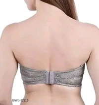GIWb-22215 Fancy Stylish Women Lace Net Tube Bra - 32-A