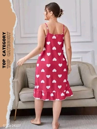 GTCa-24107 Trendy Short Cami Nighty Dress - XXL