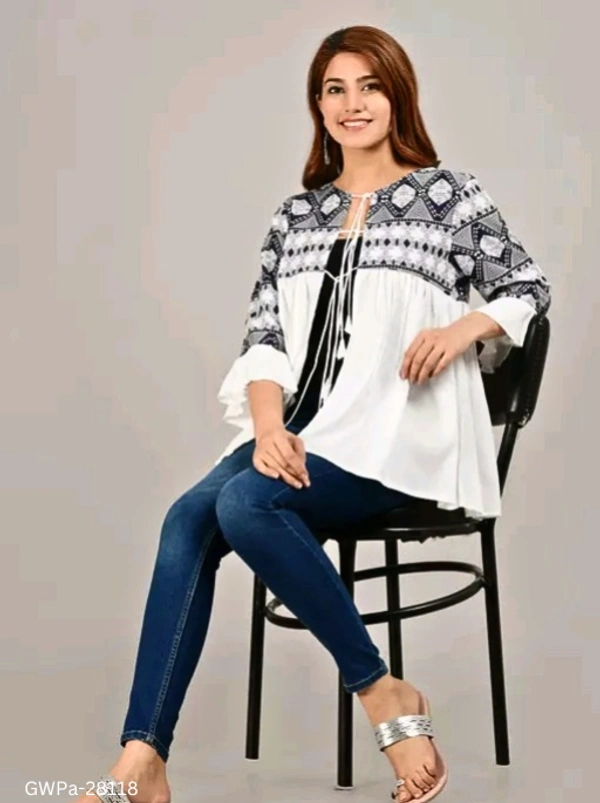 GWPa-28118 Viscose Rayon Top - XL