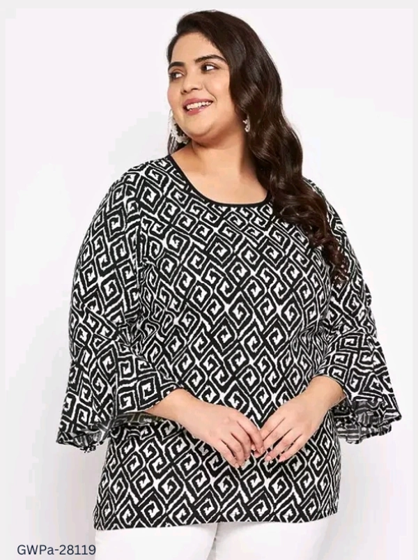 GWPa-28119 Rayon Top - 4XL